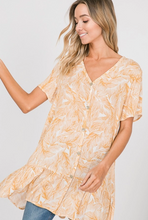 Load image into Gallery viewer, Palm Print Casual Women&#39;s Tunic Top
