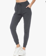 Load image into Gallery viewer, Charcoal Plus Size Joggers
