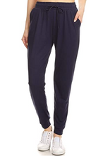 Load image into Gallery viewer, Navy Plus Size Joggers
