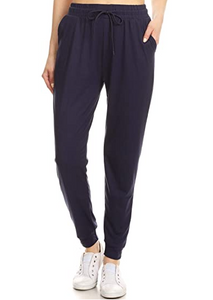 Navy Plus Size Joggers