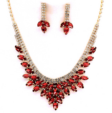 Load image into Gallery viewer, Marquise Stone Cloud Necklace &amp; Earring Set
