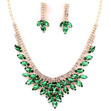 Load image into Gallery viewer, Marquise Stone Cloud Necklace &amp; Earring Set
