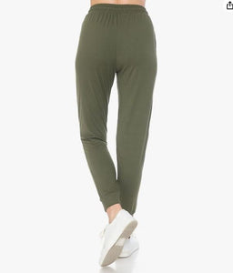 Olive Premium Plus Size Joggers