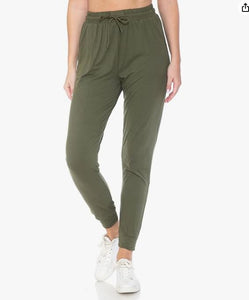 Olive Premium Plus Size Joggers