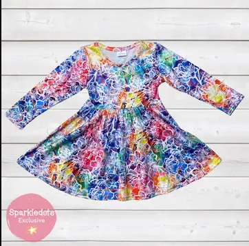 Prism Petals Twirly Dress