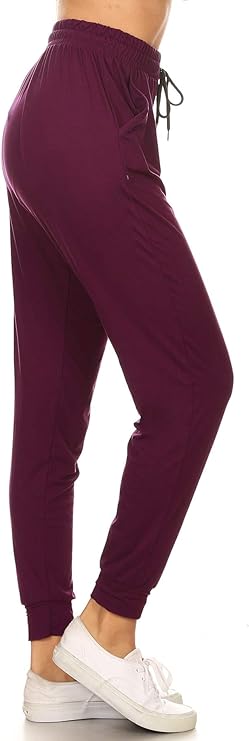 Wine Plus Size Premium Joggers