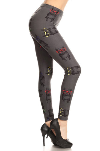 Side view of Frenchies - Cool French Bulldog Leggings