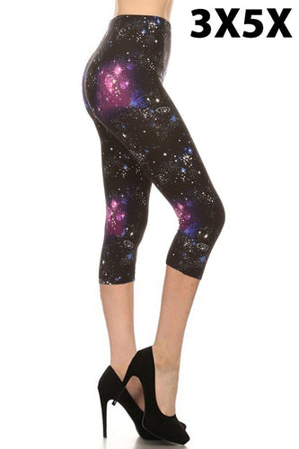 Side view of the Nebula Curvy Plus Size Premium Capri